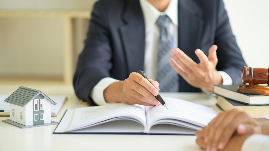 Lawyers advising clients